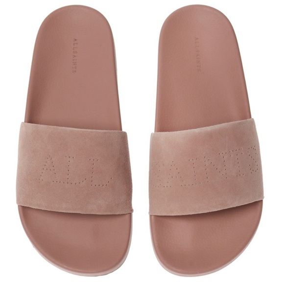 All Saints Shoes - All Saints Karli Taupe Slides Sandals